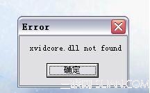 xvidcore.dll not found Ľ