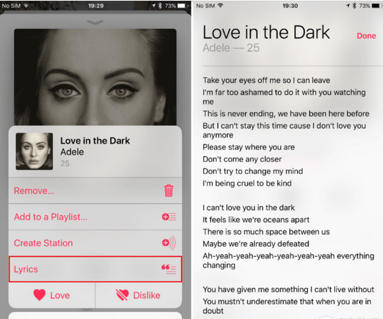iPhone怎么在Apple Music上看歌词